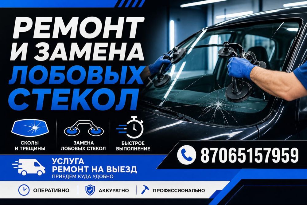 Ремонт и замена лобовых стекол