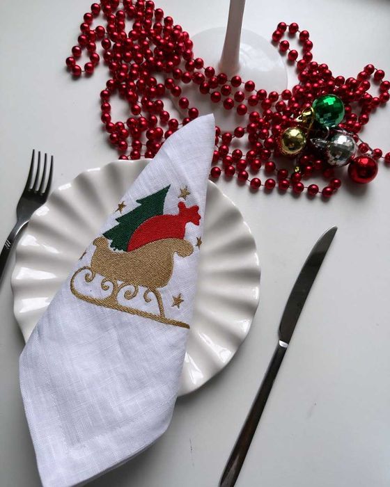 Салфетки сервировочные с вышивкой