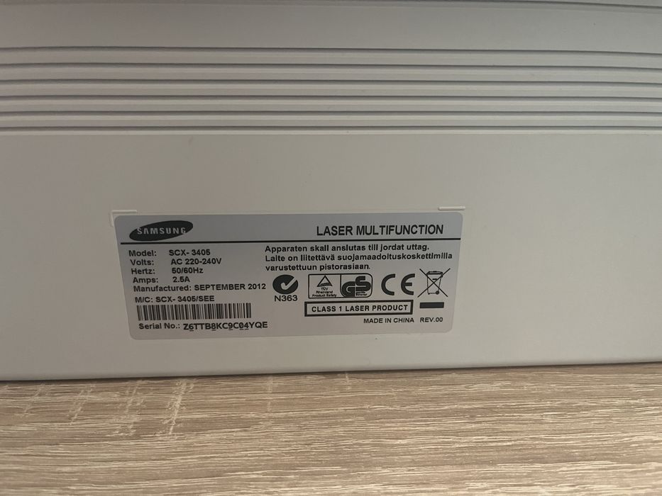 Многофункционален лазерен принтер Samsung SCX-3405