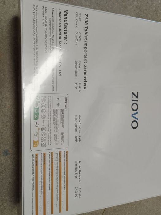 Tableta Copii Sigilata, Ziovo Z138 Roz, Wifi, 10 inch, 128GB+12GB Ram