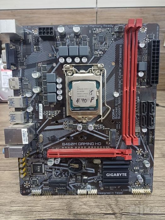 Комплект: Gigabyte B460M + Intel Core i5-10400F.