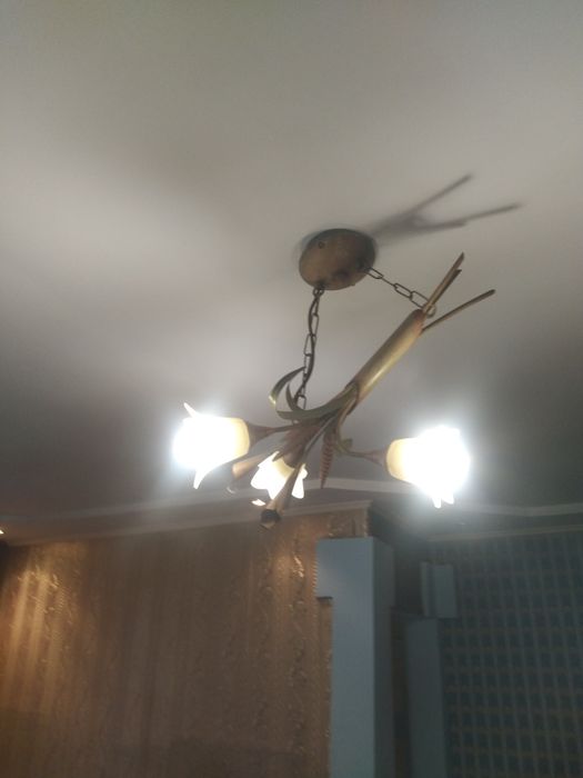 Люстра винтаж 3 рожка