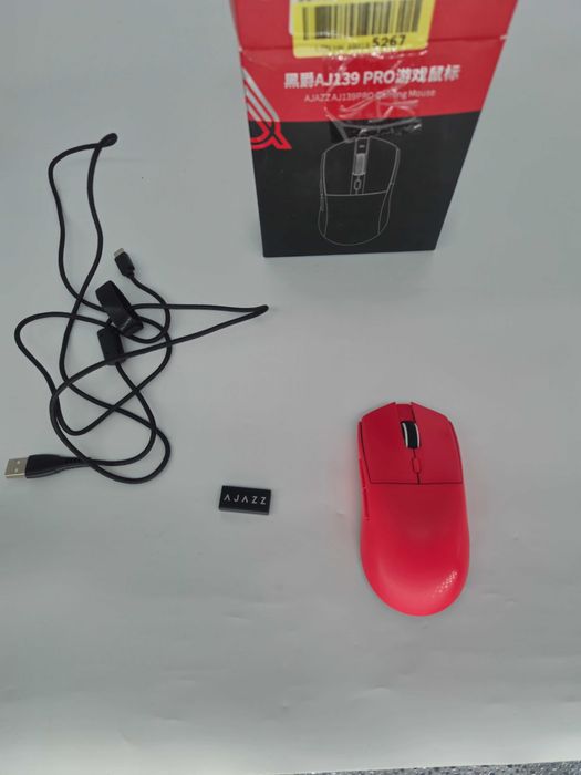 Mouse Gaming Wireless AJAZZ AJ139 PRO X Superlight, Senzor PAW3395, 26000 DPI, 59g, Red - Grad E