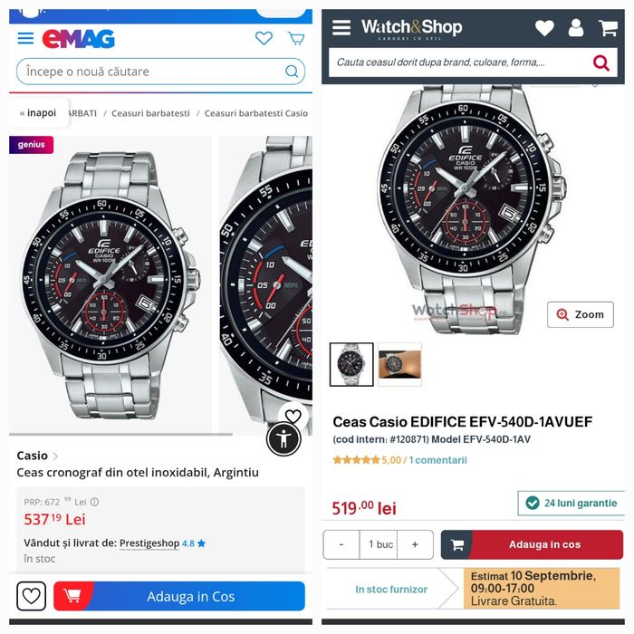 Casio Edifice Chronograf