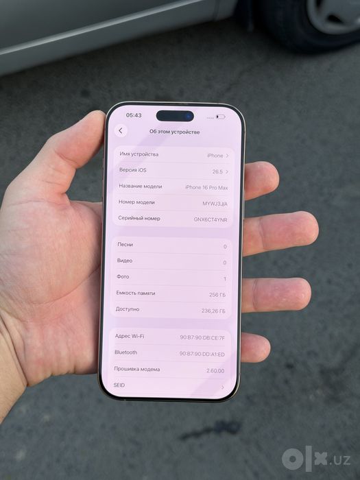 Iphone 16 Pro Max 256 Gb 89% yomks Kar/Dok