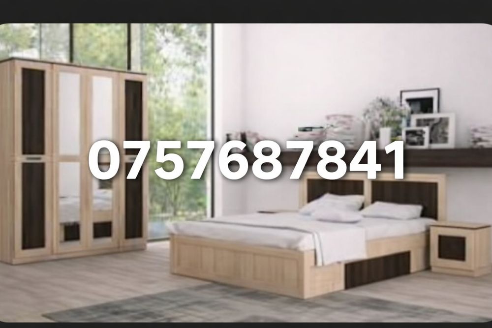 Vând Dormitor-pat cu ladă