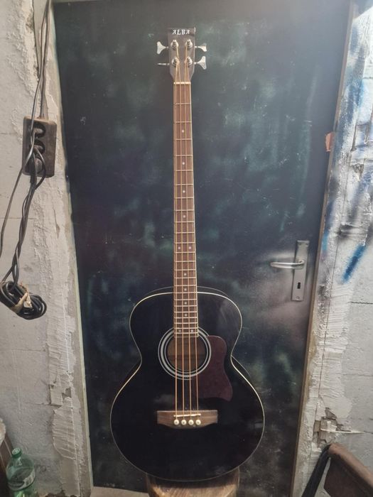 Акустична електрическа бас китара ALBA