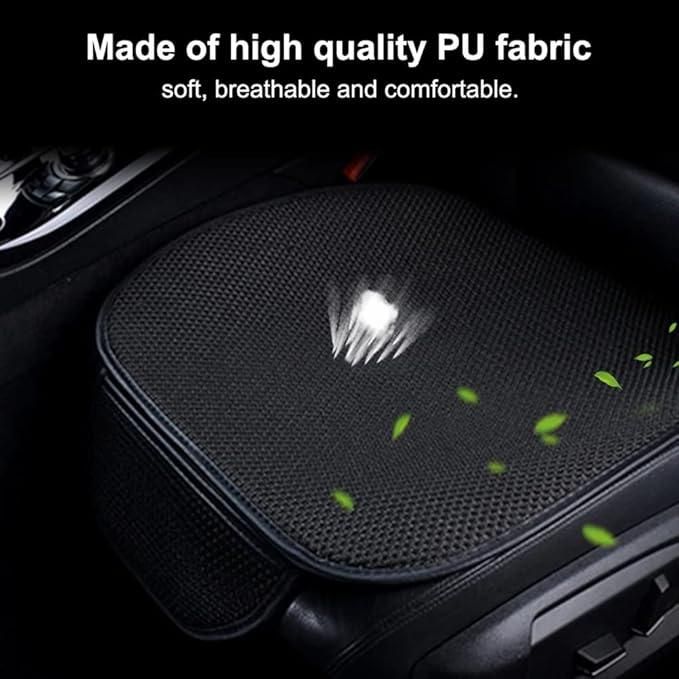 Калъф за автомобилна седалка Дишаща Черна Протекторна подложка 3в1