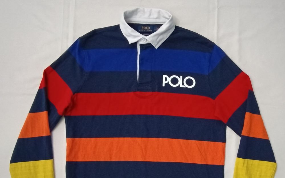 POLO Ralph Lauren Striped Polo оригинална блуза M памук поло фланелка