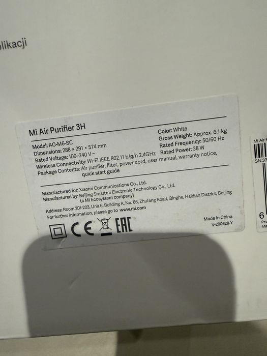 XIAOMI Mi Air Purifier 3H