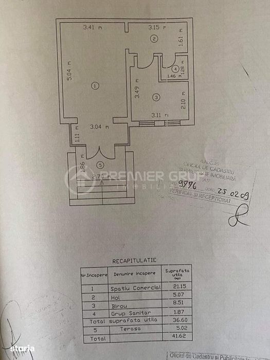 Spatiu comercial 42mp, cu vitrina si vad pietonal, Gara, CT + AC