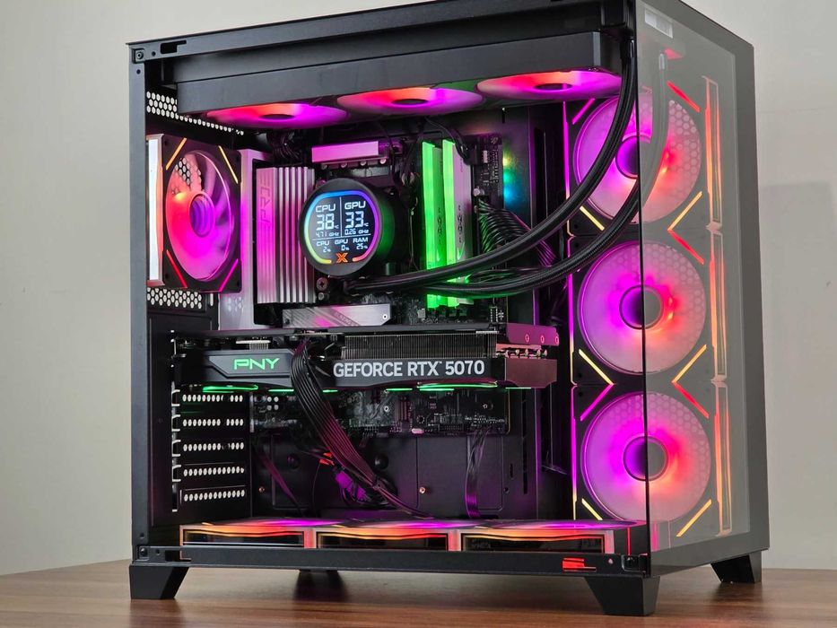 Геймърски компютър - Нов ( Ryzen 7 7800X3D | RТX 5070 | DDR5 RAM | SSD NVMe )