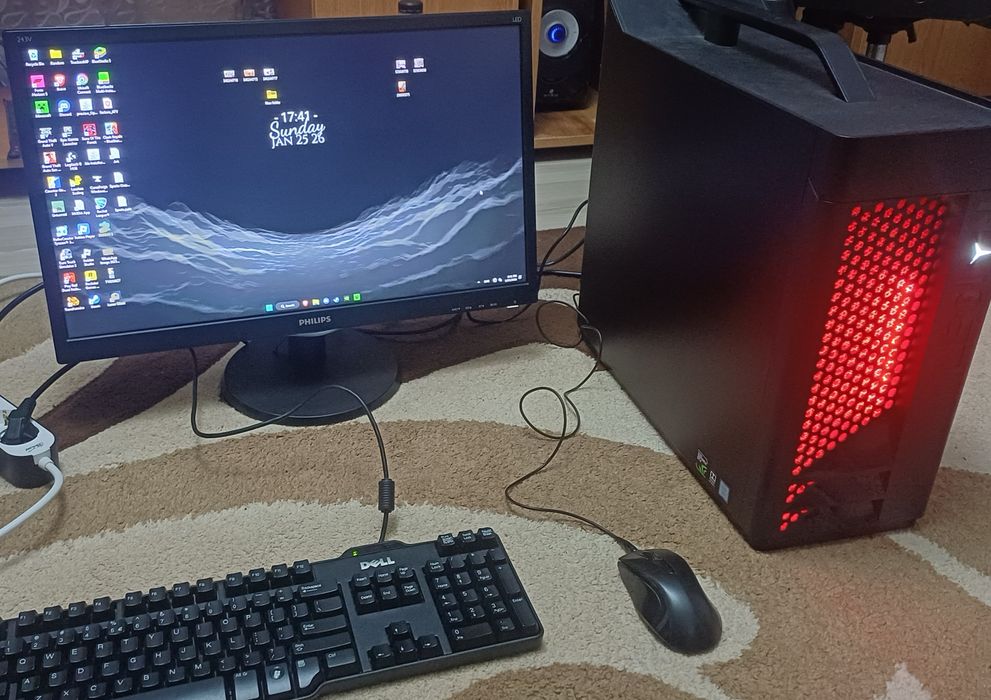 PC Gaming Lenovo Legion T530 i5 8400 8GB RAM 1TB + Monitor Philips