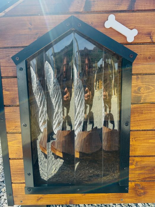 Cușcă de câine clasică izolată termic - protecție iarnă-vară