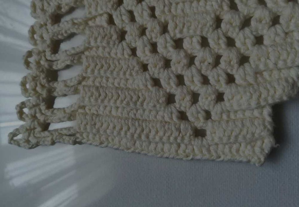 Hand made bordura 180 cm colt  cerceaf vechi decoratiune