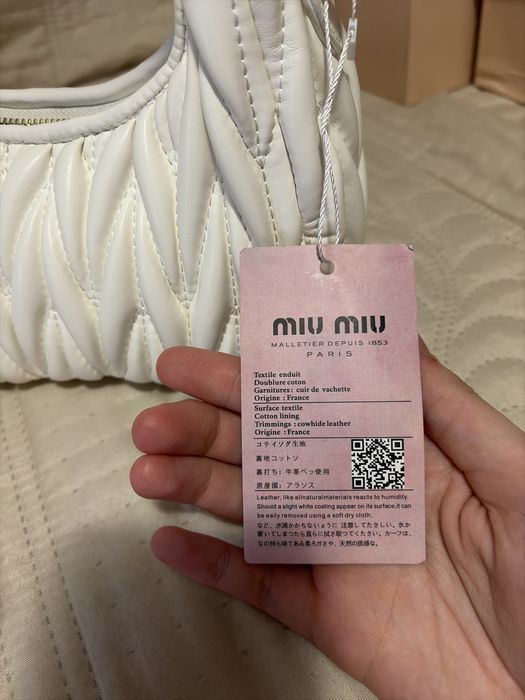 Geanta Alba Miu Miu Noua+accesorii