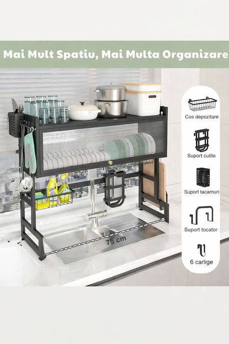 Scurgator organizator vase otel inoxidabil