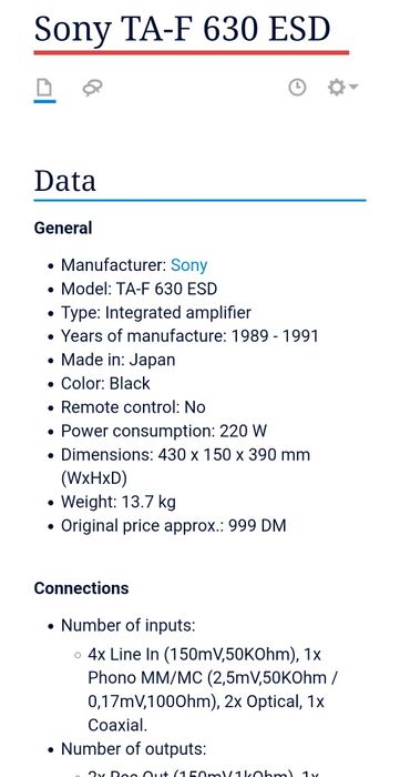 Усилвател Sony TA-F630ESD