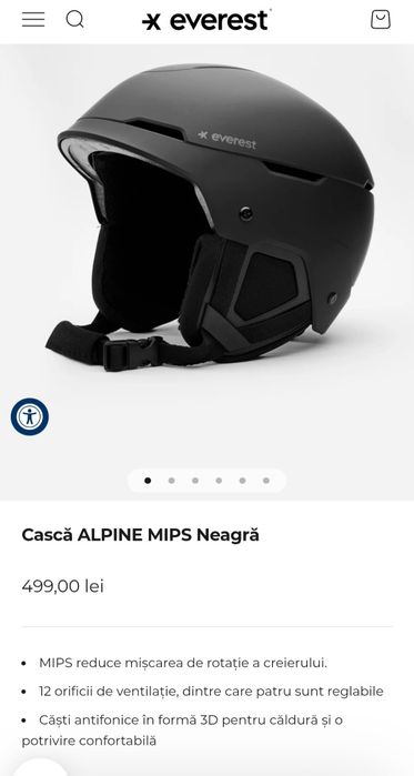 Casca snowboard, schi Everest Alpine Mips, Nr. 51 - 55 sau S/M, unisex