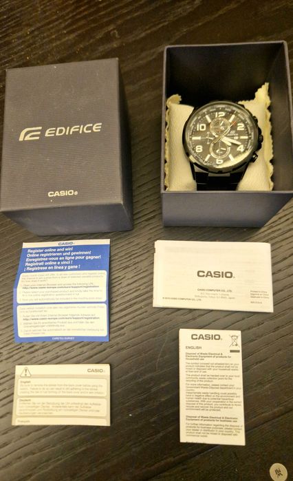 Ceas Barbatesc Casio EFR-302BK-1AVUEF Nou Impecabil