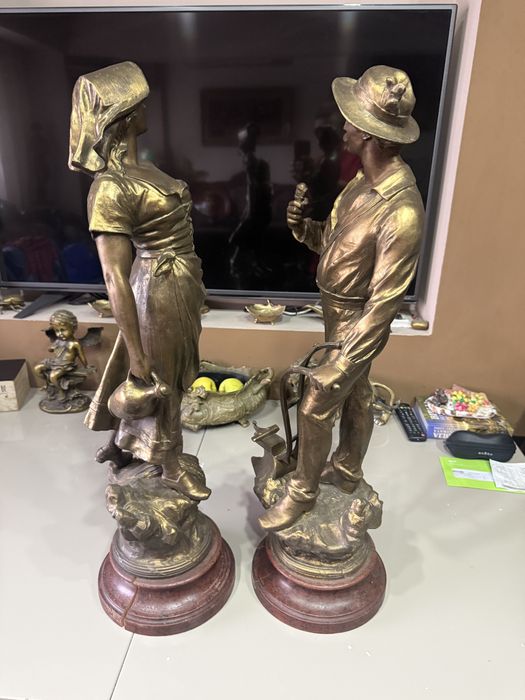 Set statuete antimoniu 80 cm