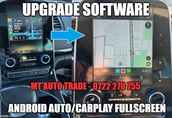 Upgrade EasyLink R Link 1 si 2 Renault - Android Auto Carplay, Harti