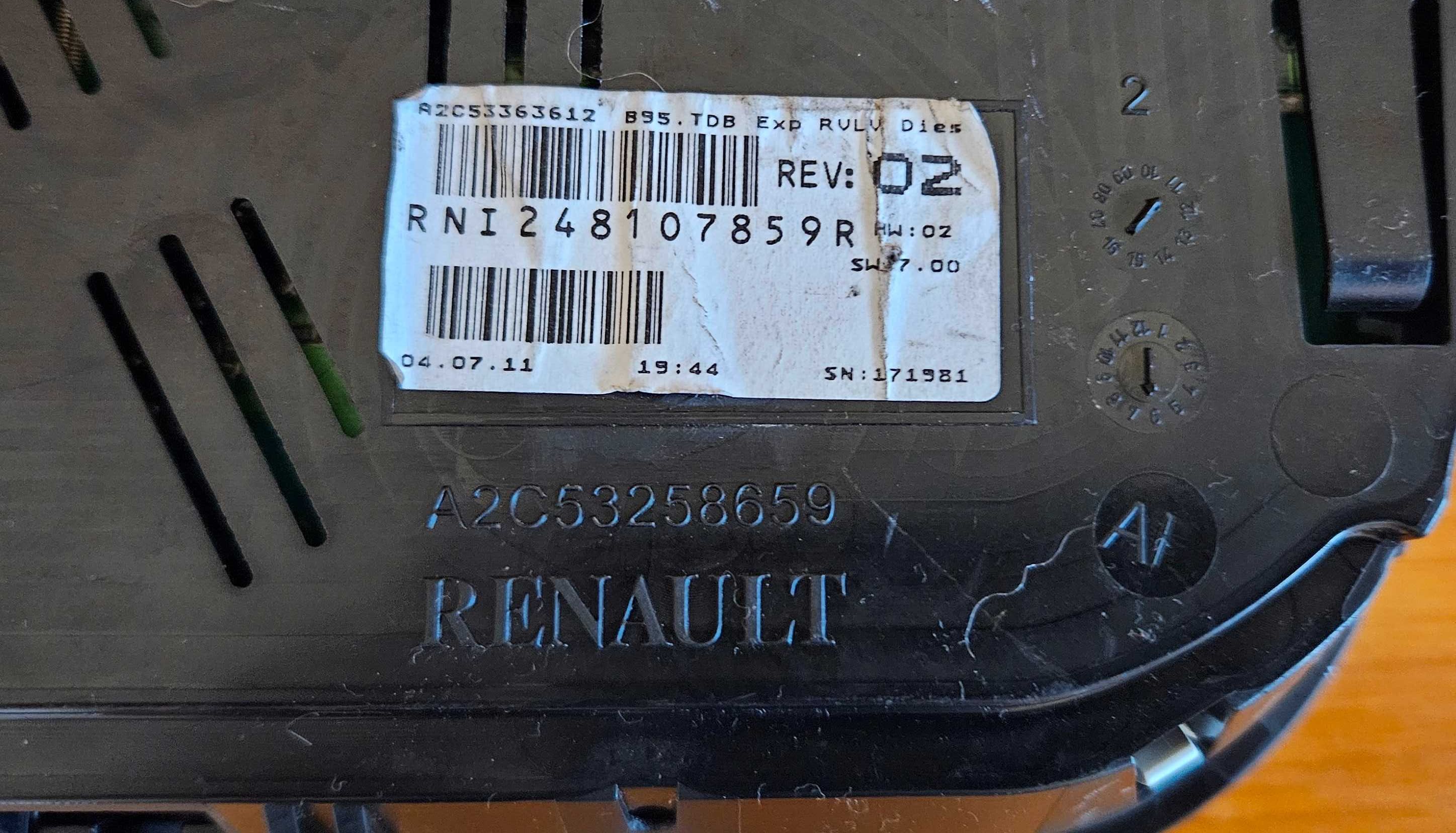 Табло,километраж за Рено Меган 3 Renault Megane 3 1.5 dci гр. Велико ...