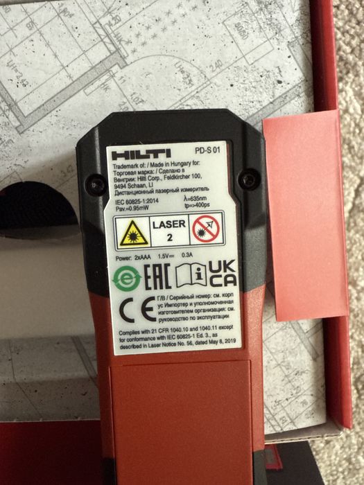Лазерна рулетка Hilti PD-S нова!