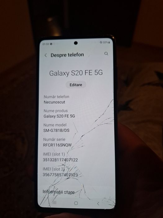 Samsung Galaxy S20 FE, 5G, 128GB,  stare buna