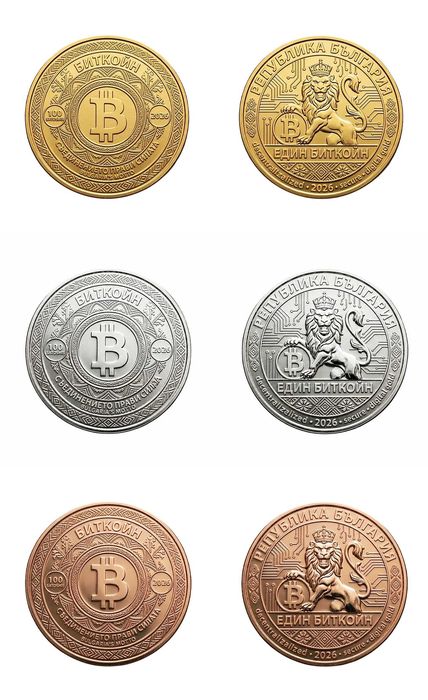 Български Биткойн монета / Bitcoin ( BTC ) - 3 модела