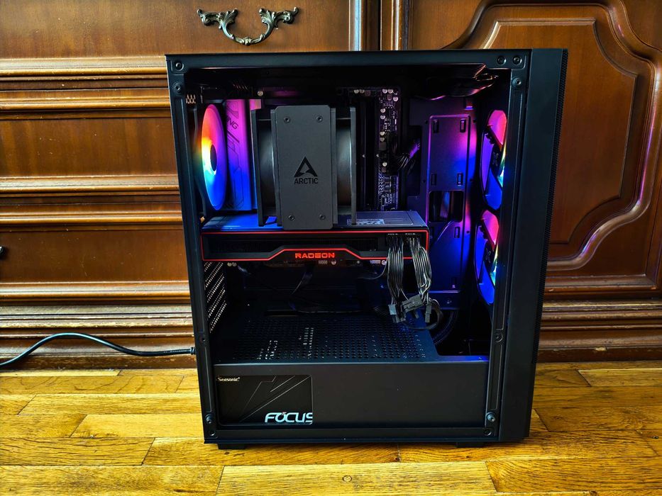 Gaming PC с Ryzen 5 7600X/ 32GB DDR5/ RX 6800 16GB/ 512GB/ 750W