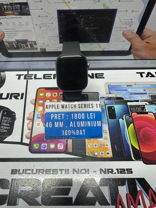 Apple Watch Series 11 / 46 MM / 100%BAT / Aluminium / CreativAmanet