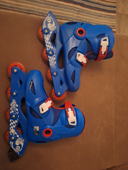 Set role Blue marimea (32-34) cu casca, protectii si geanta transport