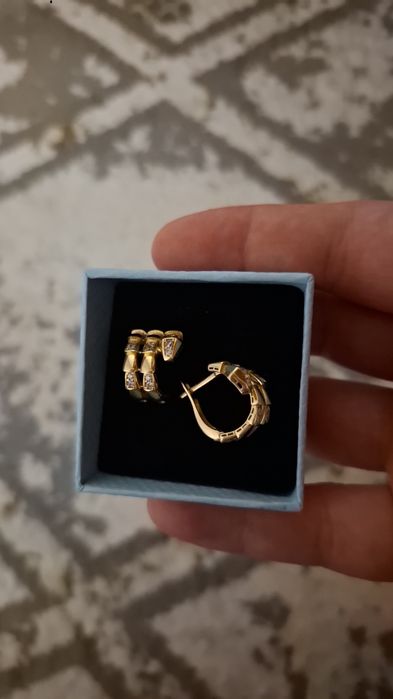 Золото, серьги 585