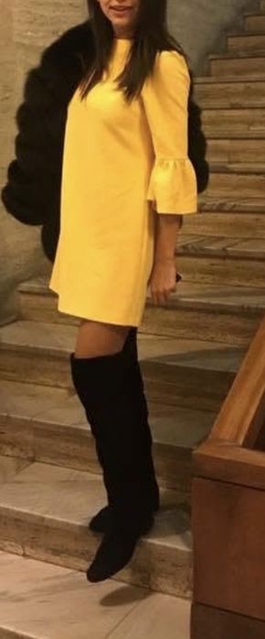 Rochie galbena, Zara