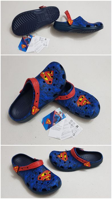 Saboți CROCS Superman Classic Clog 211131 Albastru, șlapi, papuci de vară, mărimea 42 - 43 EU unisex