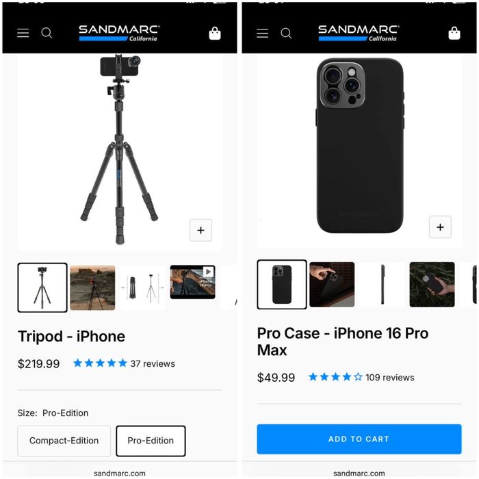 Обьективы, фильтры, штатив, рамка, свет от фирмы Sandmarc