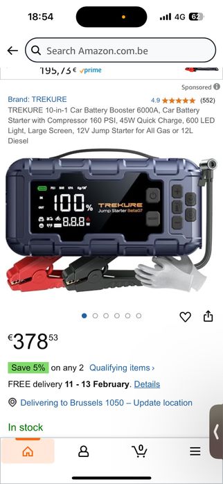 Jump starter si compressor Trekure beta 07 sigilat