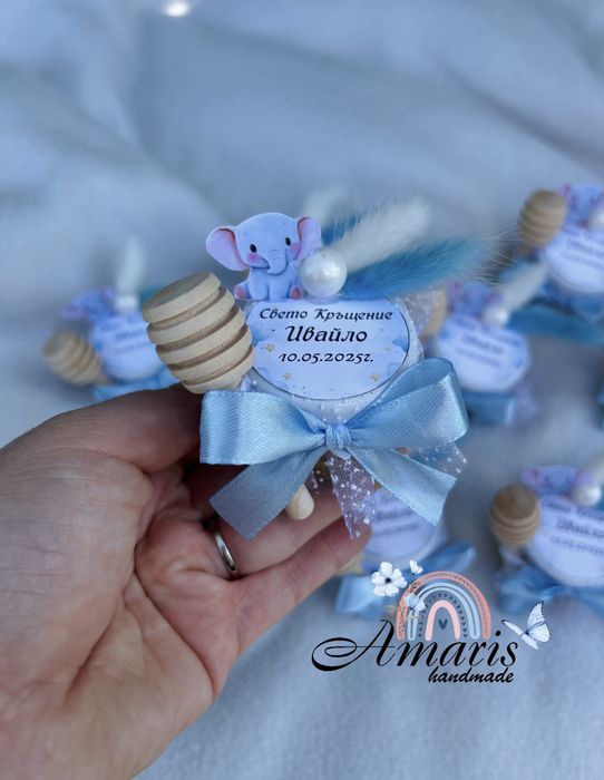 Бурканчета с мен- подаръци за Кръщене, сватби и други поводи