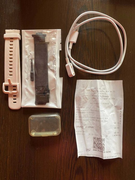 Часовник HUAWEI watch fit black / черен