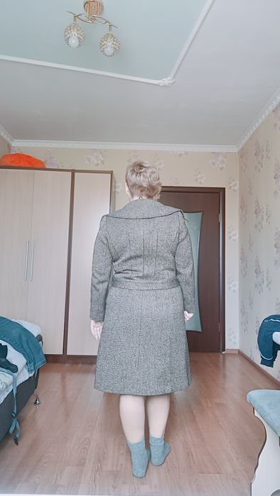 Пальто коричневое р. 46