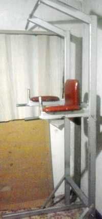 Усиленный разборный металлический тренажер 3в1 (турник,пресс,брусья)