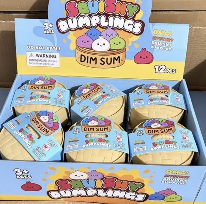 НА ЕДРО Squishy Dumpling, Мек Китайски хляб, Скуиши Dumplings Дъмплинг