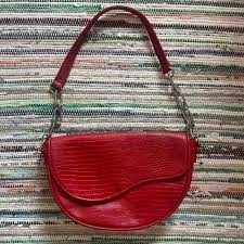 червена чанта дамска малка кожена