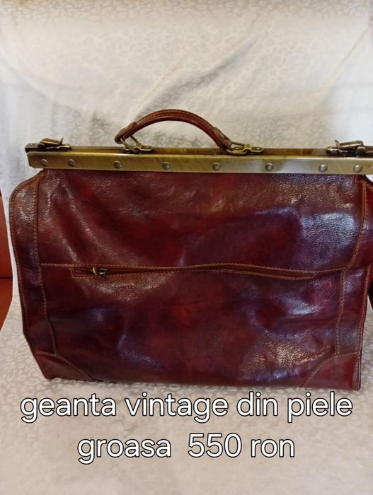 Genți vintage din piele