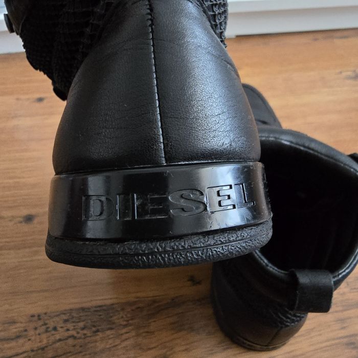 Diesel маратонки от естествена кожа