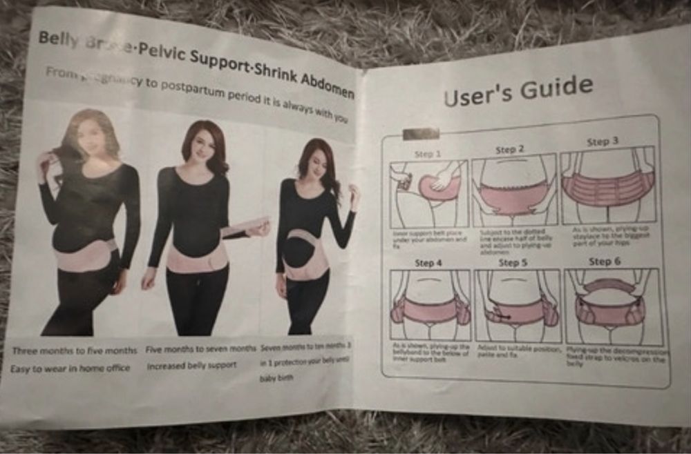 Centura gravide din trei piese, elastica, marimea M