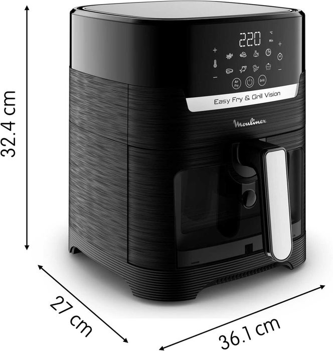 Фритюрник с горещ въздух Moulinex Easy Fry & Grill Vision 4.2L (EZ5068)