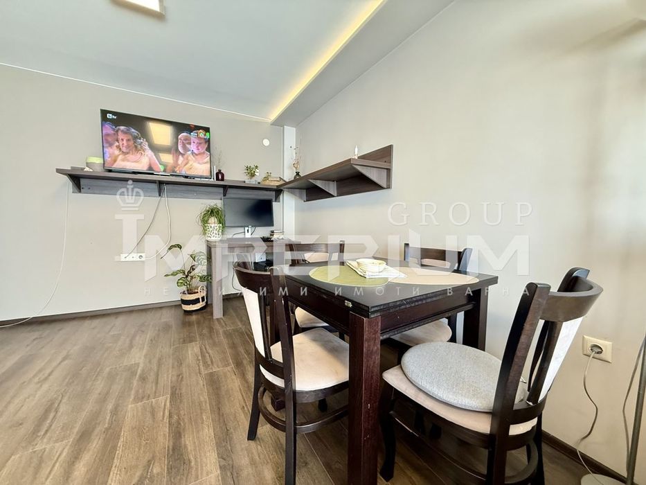 ТОП! Тристаен обзаведен апартамент под наем в района на жк. Чайка, гр