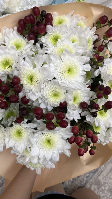 Букет цветов хризантема